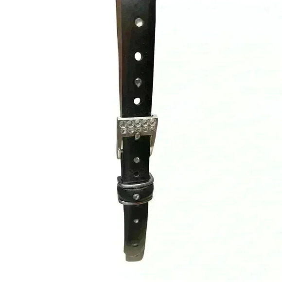 BB Simon Crystal Belt XL with Black with Crystals Made in Italy - Picture 1 of 10